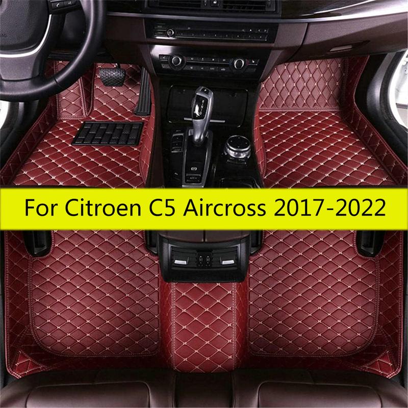 For Citroen C5 Aircross     2018 2017 Car Floor Mats Carpets Styling Parts Interior Waterproof Covers Rugs