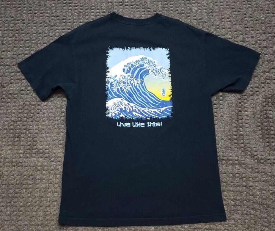 

Синяя футболка унисекс TC Surf Designs Hawaii Hokusai Great Wave Art