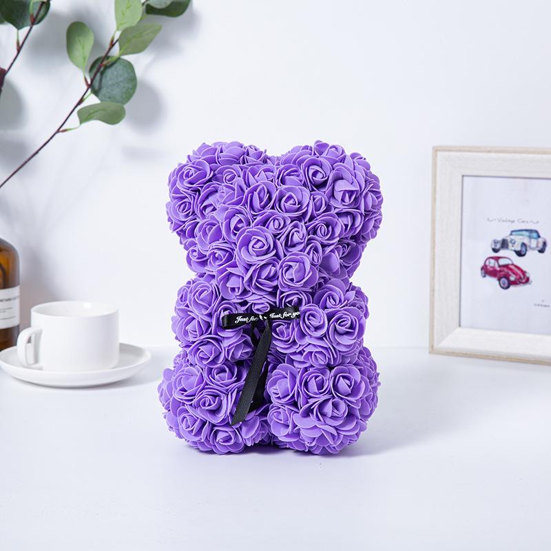 PE foam Bear Rose Teddy Bear Artificial Rose Bear Home Decoration Anniversary Mother's Day Valentine's Gift Wedding Decor
