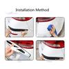 2Pcs 40x5CM Car Bumper Protector Guard Anti-Scratch Strips Sticker 4PCS 14x2.5CM Car Door Protection Anti-collision Body