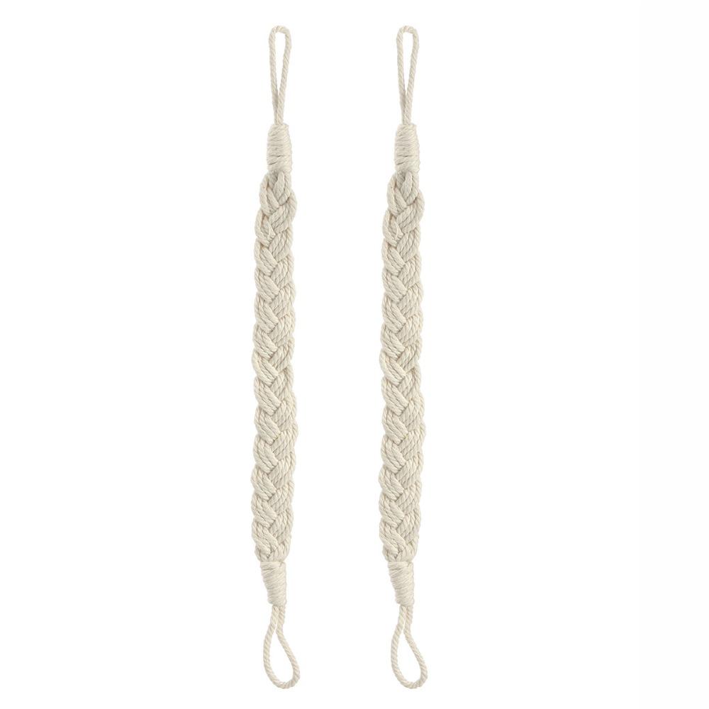 Beige Cotton Rope Tieback Twisted Woven Home Decoration Curtain Tieback Handmade Curtain Accessories бежевый
