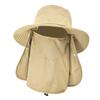 Sun Hat UV Protection Wide Brim Neck Flap Face Cover Multifunctional Cap for Hiking Fishing Beach