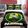 3pcs Duvet Cover Set (1*Duvet Cover + 2*Pillowcase, Without Core), Custom Name ADO Den Haag Pattern Bedding Set, Home Bedroom Decor Gift