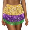 Women's High Waisted Sexy Sequined Half Skirt