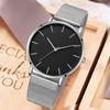 Fashion Ultra Thin Men Watches Simple Business Metal Mesh Belt Men's Quartz Watches Casual Male Wristwatch Clock Montre Homme