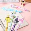 48pcs 0.5mm Sanrio Cinnamoroll HelloKitty my melody Kuromi acrylic patch press pen cartoon high-value neutral pen press signature pen black Back to