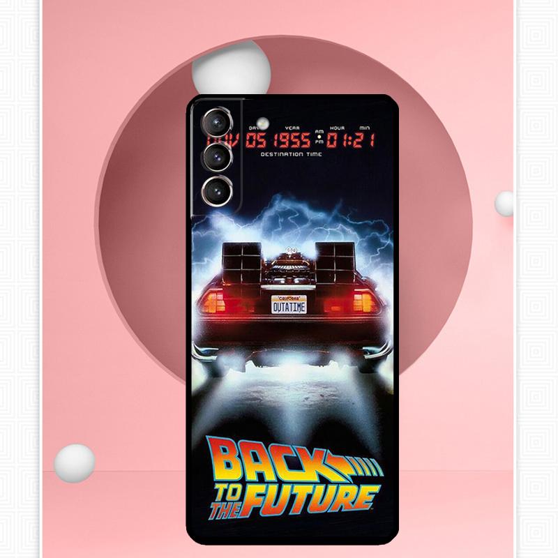Back To The Future Time Machine Cover For Samsung Galaxy S23 S24 Ultra S8 S9 S10 S22 Plus Note 10 20 Ultra S20 S21 FE Case