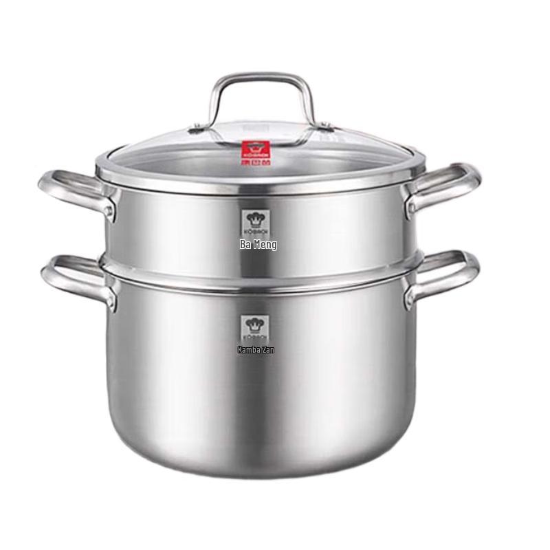 KOBACH 20cm 304 Stainless Steel Steamer & Stockpot