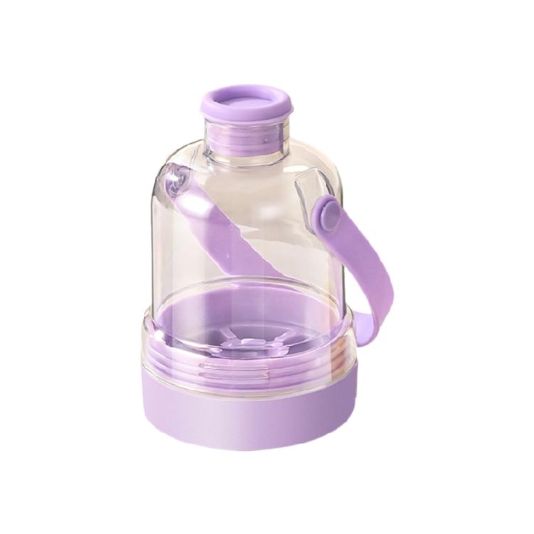 

Creative Drinking Water Bottle With Integrated Ice Making Best Gift For Kids Adults Friend Family Leak Proof Design фиолетовый
