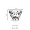 Yujing Engraved Crystal Glass Dessert Bowl - Retro Design for Oatmeal, Fruit, and Ice Cream