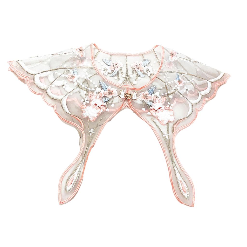 Delicate Children False Collar Elegant Cloud Shoulder Lace Shawl Chinese Style Shirt Sweater Embroidered False Collar