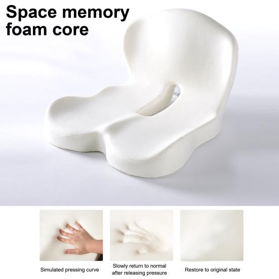 Universell setepute Sklisikker base Design Minneskum Setepute med korsryggstøtte Ergonomisk rullstolpute
