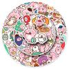 52 Kanahei Cartoon Stickers: Cute Pink Bunny Expressions for Decorating Water Cups, Phone Cases, Planners
