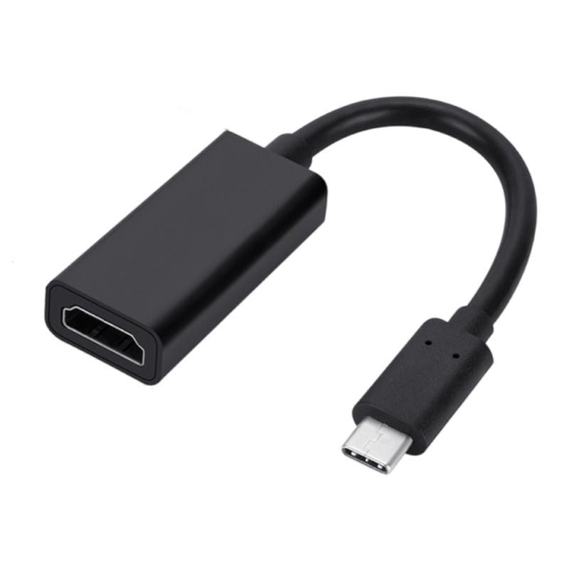 

Type C to HDTV 4K Adapter USB C Male to HDTV Female Converter Cable 4K@60Hz Video Sound Sync for Laptop Tablets TV 1