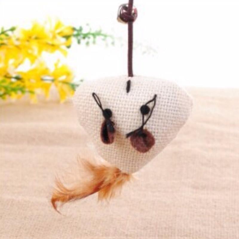 1 Pc Wooden Mouse Rods Plaything Environmental Pet Tease Cat Toys