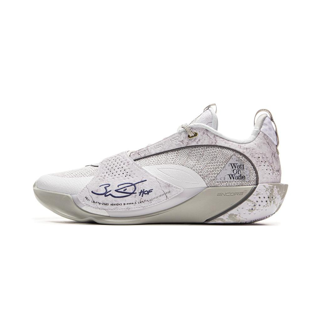 Li Ning Wade All City 13ENCORE Low Top Basketball Shoes Men's White Gray ABAV043-3