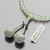 [Takita Buddhist Altar Shop] Women's Buddhist Prayer Beads, Green Onyx, 7mm Beads, Silk Odamaki Bonten Tassel, Prayer Beads Bag, Suitable for All
