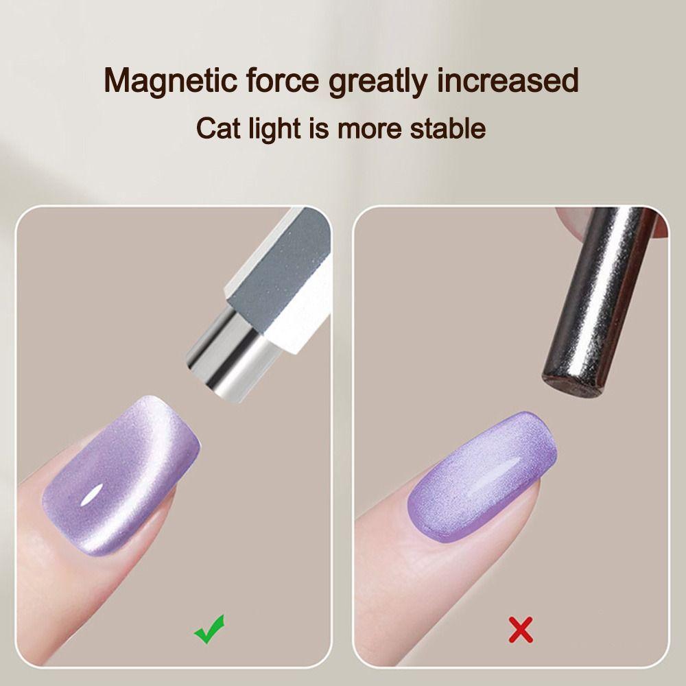 Double-head Magnet Pen With Nail Magnetic Stick Magnetic Ball Cat Eye Gel Pen Aluminum Alloy Handle Multi-function