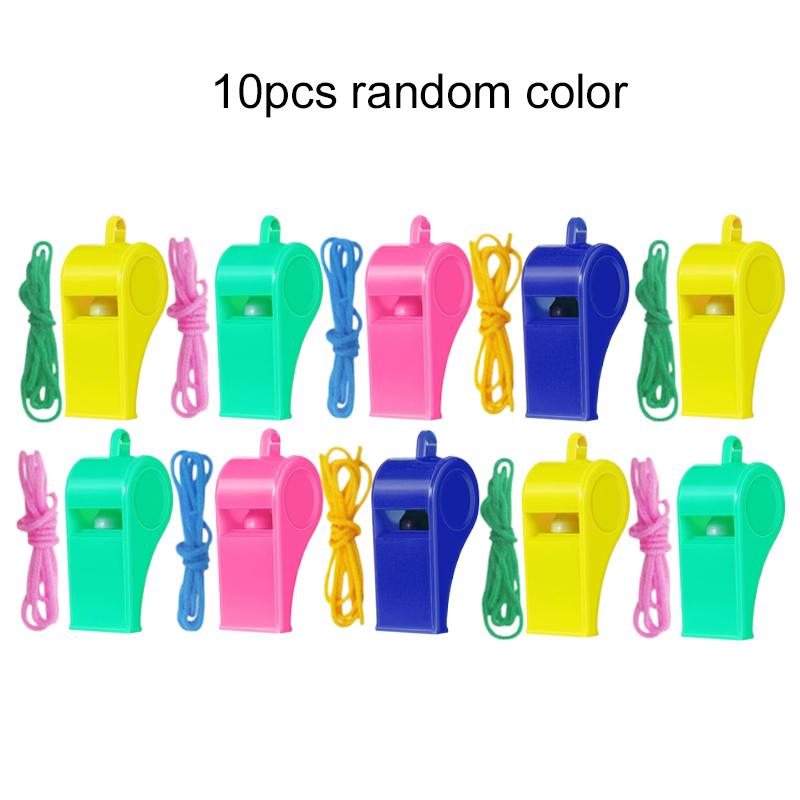 5~10pcs Whistle Plastic Mini Horn Cheerleading Supplies Sports Competition Soccer Basketball Cheerleading Referee Whistles TMZ