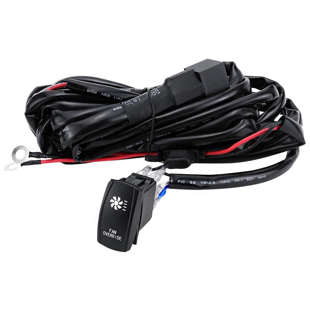 Cooling Fan Override Rocker Switch Kit For UTV Can Am Polaris RZR XP 1000 800