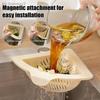 Magnetic Kitchen Sink Strainer Food Waste Catcher Basket With Handle Triangle Anti-Clog Sink Filter Strainer Kitchen Accessories