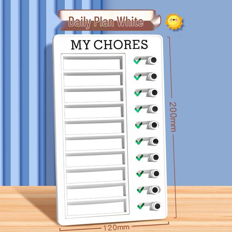 Kids' Summer Check-in Board: Build Good Habits & Time Planning for Primary Students