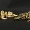 Brass Reptile Sculpture Home Accent Piece