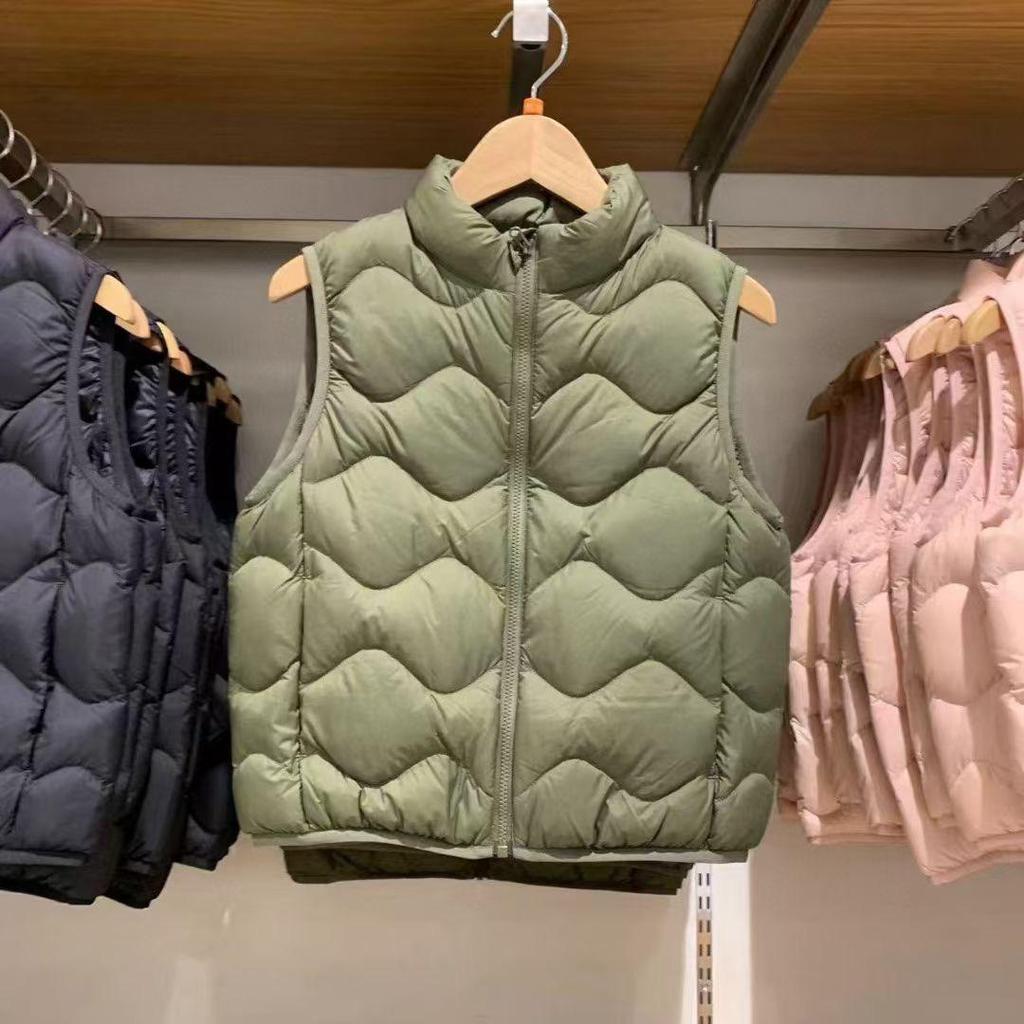 Japanese Kids' Lightweight Down Vest for Autumn/Winter