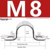 Galvanized U-Shaped Saddle Clamp for Pipes and Hoses
