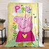 Pink floral background with Barbie branding and cheerful objects/icons. for all seasons blanket lunch break throw gift