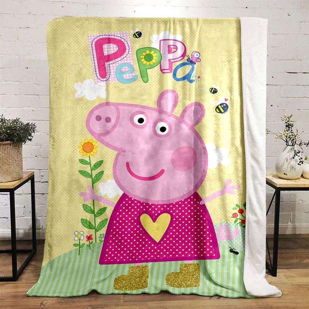 Pink floral background with Barbie branding and cheerful objects/icons. for all seasons blanket lunch break throw gift