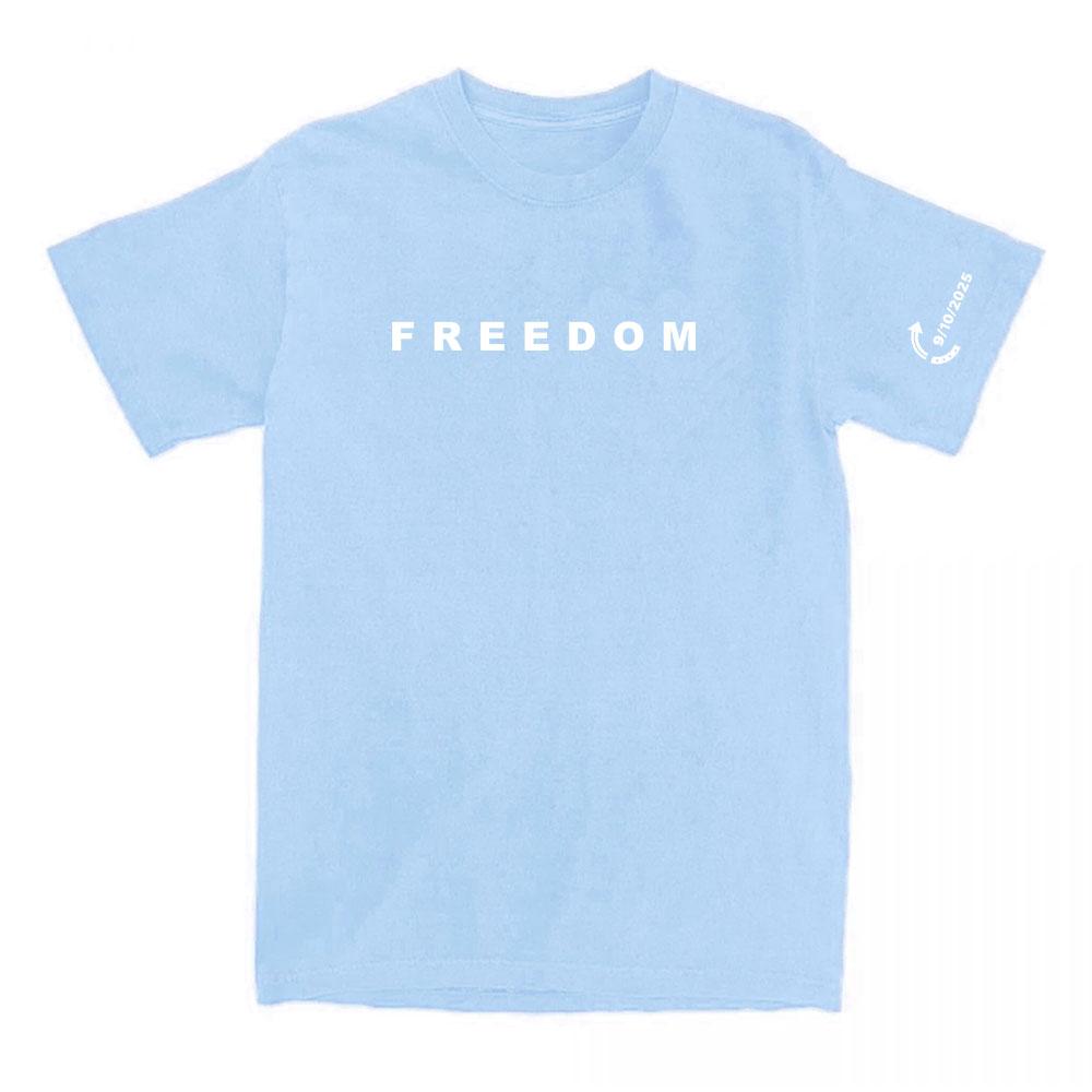 Freedom Tee Fashion American Charlie Kirk T-shirt Cotton Loose Women/Men Tshirts Casual O-neck Letter Printing Clothing