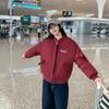 2025 Plus-size Women's Thickened Short Down Cotton Jacket Women's Winter Baseball Uniform Jacket Fat Slimming Jacket