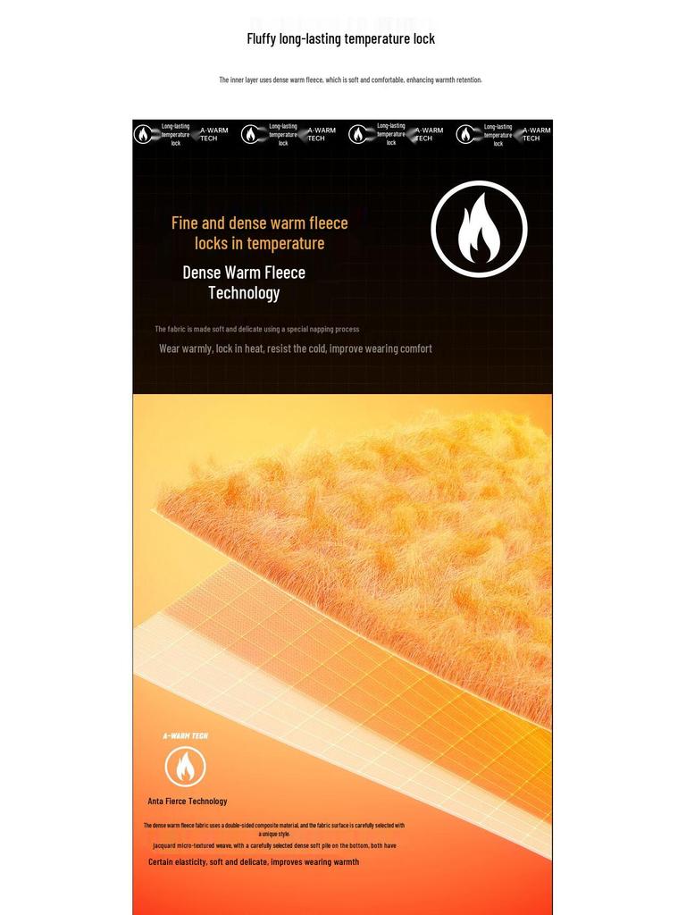 Anta Men's 3-in-1 Water-Repellent Fleece Jacket