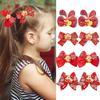 2pcs Chinese New Year Hair Bows Hair Clips Children Kids Hair Clips Barrettes Girls New Year Party Hair Accessories Headwear