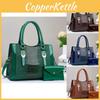 Elegant And Trendy Women's Pu Tote Bag Set Featuring Large Capacity And Soft Structure