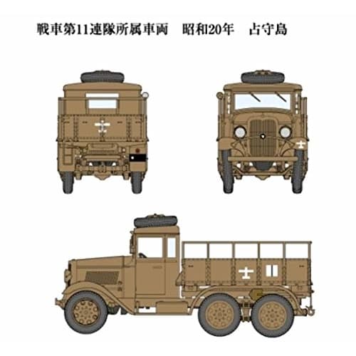 Fine Molds 1/35 Scale Japanese Army Type 94 Six-Wheel Motorized Freight Car, Box-Type Hardtop Plastic Model, FM30