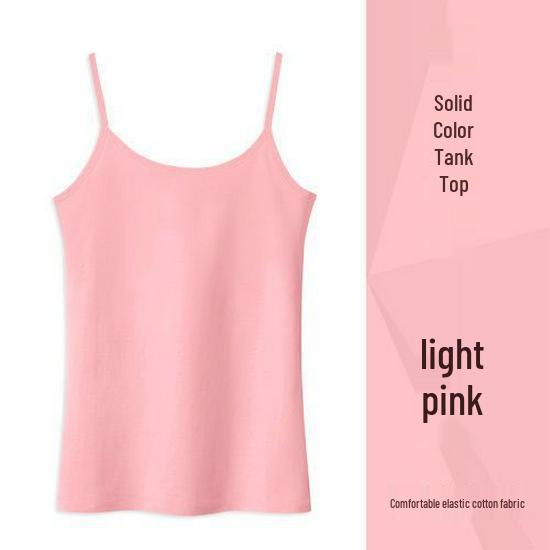 Women's Pure Cotton Black Camisole Vest – Small, Tight-Fitting, Sexy, Plus Size, Short Top for Summer/Spring.