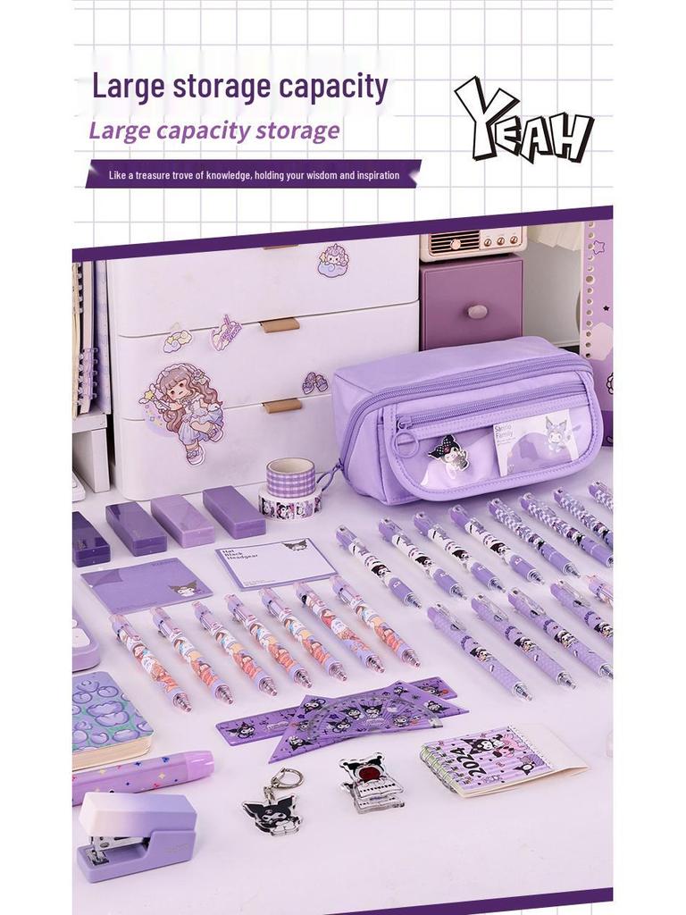 9-Layer Transparent Prism Pencil Case - Stylish, Spacious, Suitable for Primary & Middle School Students