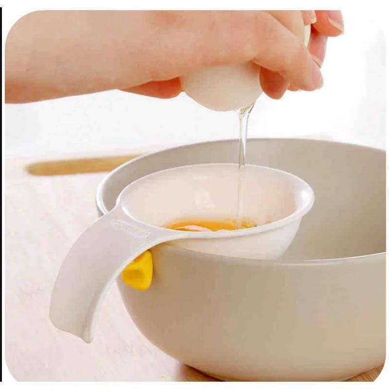 Useful Kitchen Eggs White Separator Kitchen Gadgets Eggs Yolk Split Eggs Silicone Shell Jam Stuck Bowl Edge White