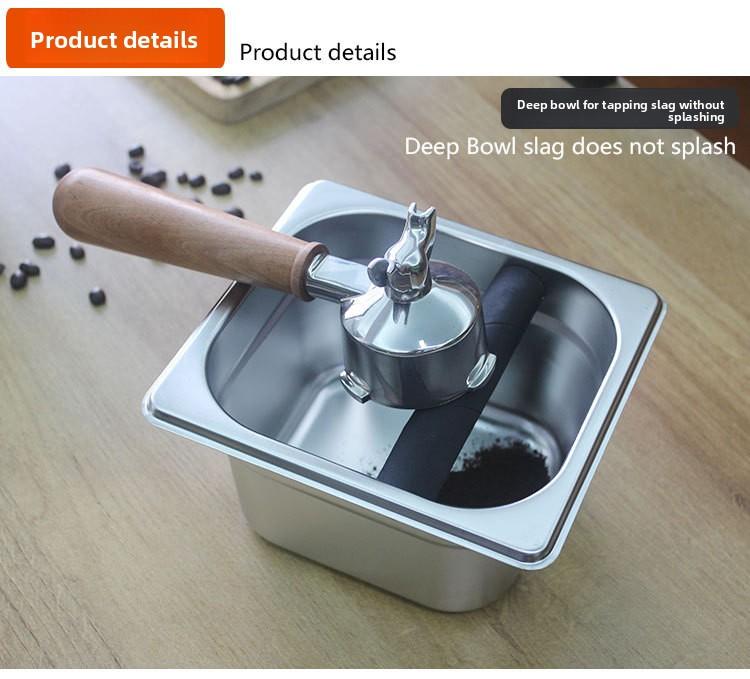 Coș de gunoi pentru cafea, cutie de depozitare pentru espresso, pentru barista, cafea măcinată, anti-alunecare, coș de gunoi pentru espresso, coș de gunoi pentru măcinarea cafelei, găleată de zaț de cafea