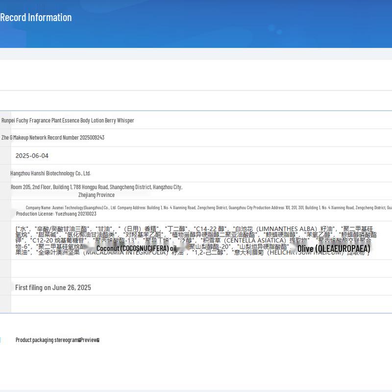 Runpei X Butter Bear Berry Whisper Moisturizing Body Lotion