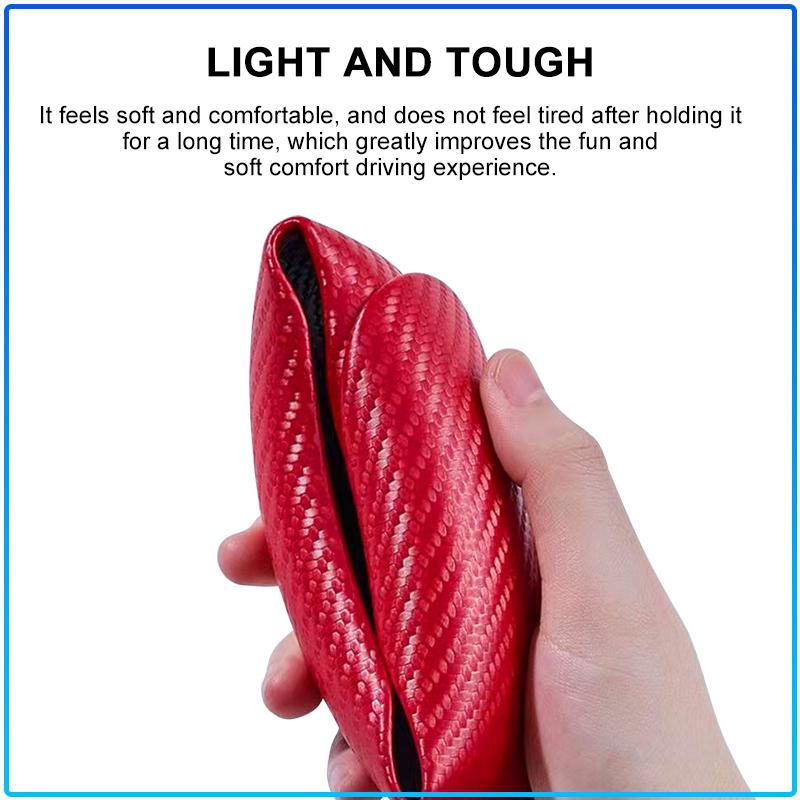 Non-Slip Universal Carbon Fiber Car Steering Wheel Cover For Volvo Rdesign XC90 S60 XC60 V70 S80 S40 V50 V40 V60 C30 S70