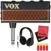 Vox Headphone Amp amPlug3 AC30, Headphones, Cable, and 4 AA Batteries—4-Piece Set
