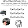 Wind Deflector Clips,12Pcs Car Wind Rain Deflector Channel Stainless Steel Fixing Retaining Clips Fit for G3