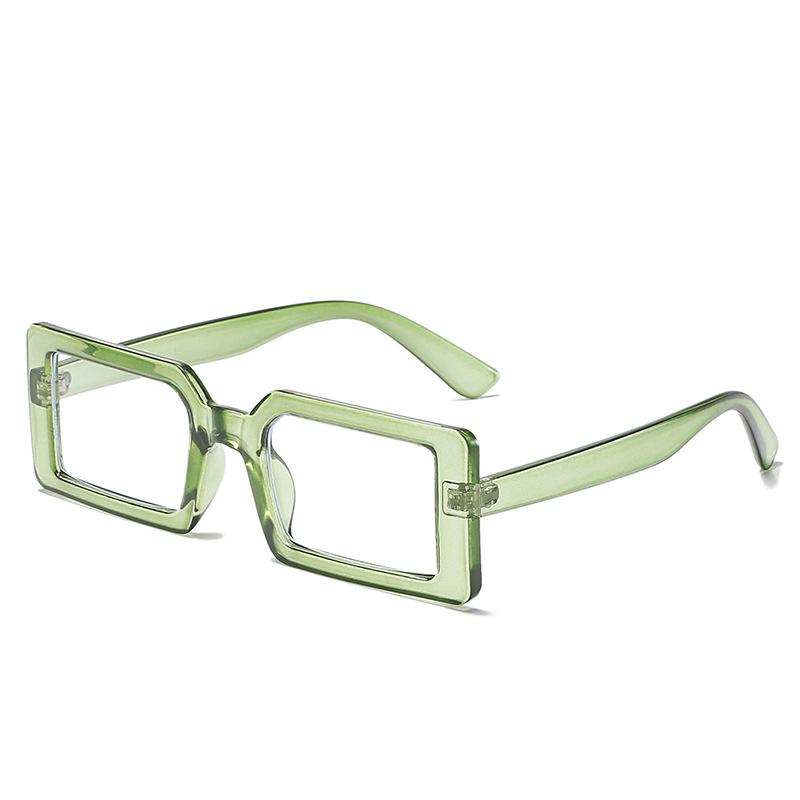 New Plain Anti-Blue Transparent Glasses Retro Literary Jelly Flat Glasses Can Be Equipped With Myopia Glasses Frame Tide