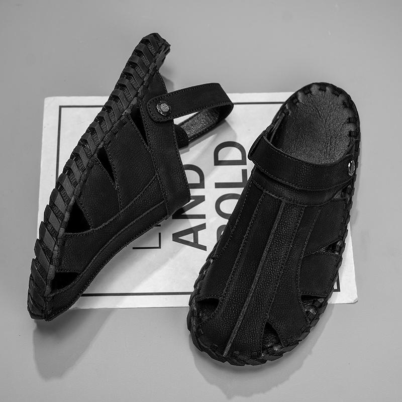 Fashion New Arrival Men's Slippers Comfortable Soft Slides Non-Slip Dual-Purpose Half Drag Breathable Male Sandals Summer Beach Flats