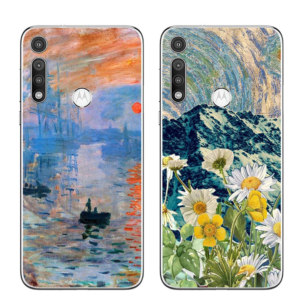 Claude Monet Impressionism Painter Phone Cover for Motorola Moto G13 G14 G53 G54 G62 G72 G82 G84 E13 E20 G42 G32 G23 G22 Case