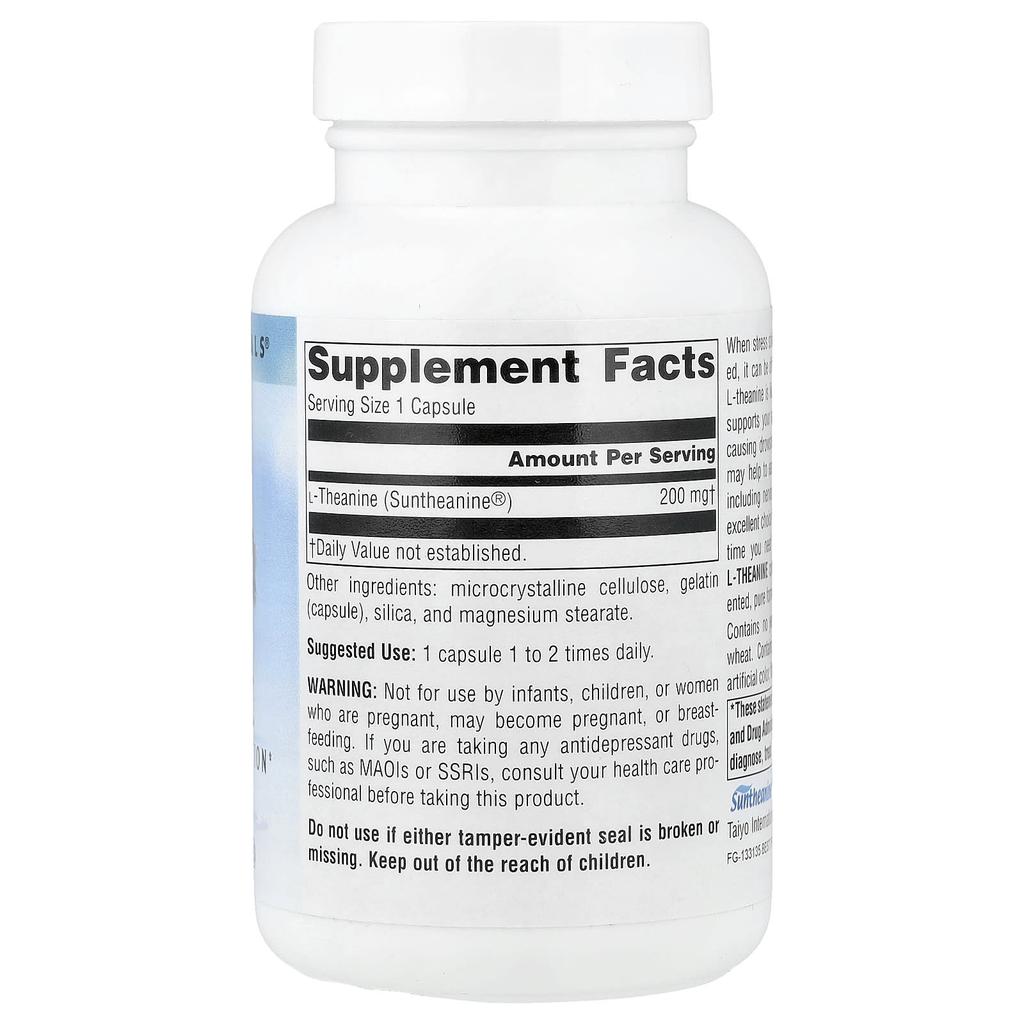 Source Naturals L-Theanine, 200 Mg, 120 Capsules