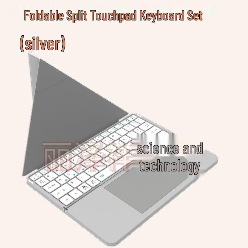 Foldable Keyboard with Protective Case and Stand for Smartphone and Tablet